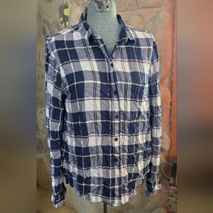 Comfy plaid button down